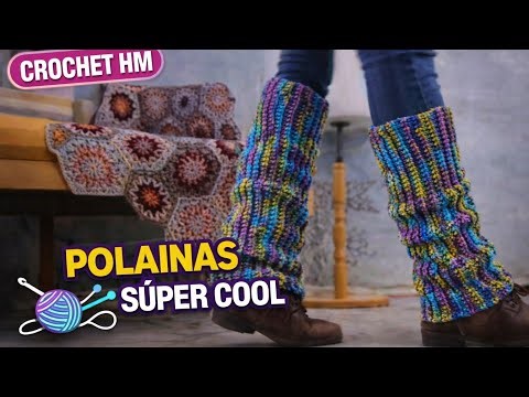 Estas polainas están llamando la atención de todos 👀#crochet #tejedoras #manualidades #hechoamano