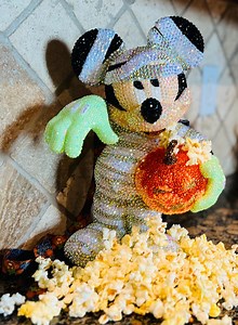 Disney Popcorn Bucket, Rhinestone Mickey Mummy 2022 Glow-in-the-dark Halloween Popcorn Bucket - Etsy
