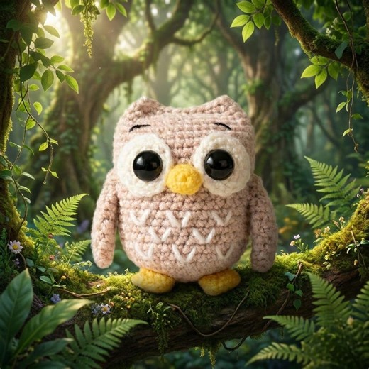 Easy Adorable Amigurumi Owl Crochet Pattern PDF – Beginner-friendly DIY Owl Stuffed Toy Amigurumi Tutorial Instant Download - Etsy