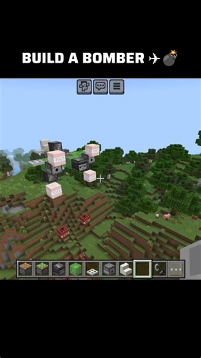 How to build a Bomber Plane in Minecraft ✈️ (EASY!) #minecraft #building