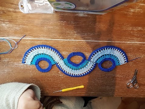 Crochet spiral pattern table runner instructions