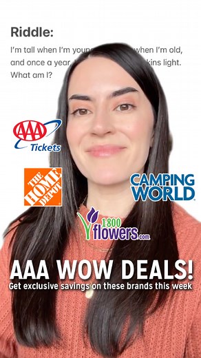 Big deals, bigger savings. 💥 This week’s WOW lineup has something for everyone. Explore outdoor adventures at Camping World, home upgrades with The Home Depot, NBA courtside moments with AAA Tickets, and fresh picks from 1-800-Flowers. Shop all the deals now at AAA.com/WOW. #AAAMemberPerks #WeeklySavings #CashBack #DiscountsRewards #AAAWowDeals | AAA The Auto Club Group