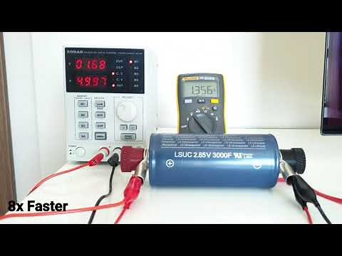 How to Charge a Super Capacitor 2.85V 3000F - 2020