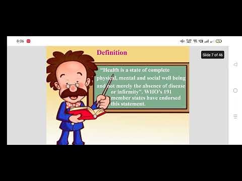 Definition of Health as per WHO