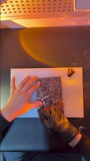 Hand-hammered copper Art process