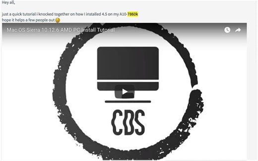 【搬运】【黑苹果】如何在 AMD(APU 7860k) 上安装 MacOS（SierraAMD）UEFI+Clover