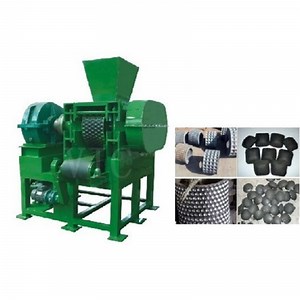 [Hot Item] Factory Directly Supply Two Rollers Ellipsoid Charcoal Ball Press Making Machine Biomass Briquette Machine