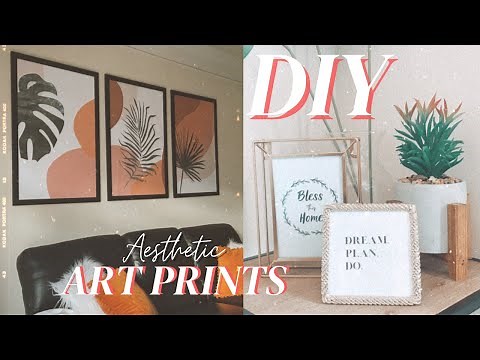 DIY Aesthetic Wall Art Prints & Framed Quotes | Home Decor On A BUDGET!