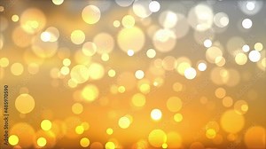 Golden bokeh background animation motion of bokeh sunlight natural shadow overlay background