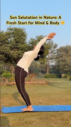 || Sun Salutation in Nature: A Fresh Start for Mind & Body 🌞 || #yoga #suryanamaskar #soulndsoil#yt