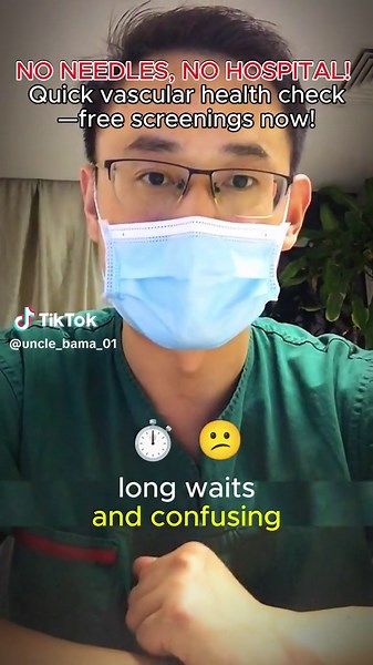 No needles, no hospital! Quick vascular health check—free screenings now!5-Minute Free Vascular Check, Limited Spots—Book Now!#FreeHealthCheck #VascularHealth #NoNeedles #QuickHealthCheck #HealthyLiving #HealthScreening #FreeScreening #BloodVesselCheck #PreventiveCare #HealthTips #StayHealthy #EasyHealthCheck #5MinuteCheck #WellnessCheck #HealthMonitor #PemeriksaanKesihatanPercuma #KesihatanVaskular #TanpaJarum #CekKesihatanMudah #JomCegah #PenjagaanKesihatan #PemeriksaanCepat #PenjagaanPencegah