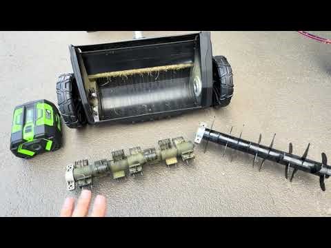 Video coming EGO Scarifier vs Dethatcher ( link in description )