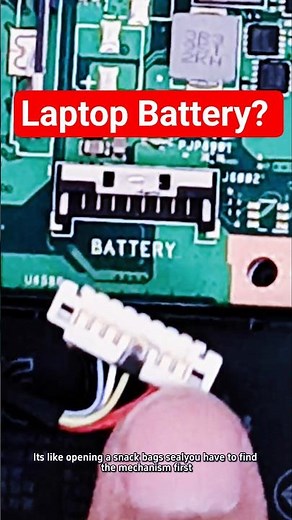 How to Open or insert Asus Laptop Battery Connector