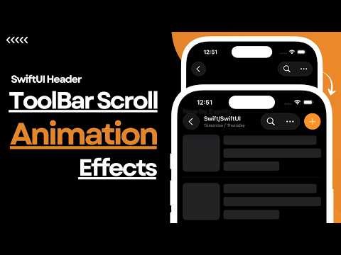 Toolbar Header Scroll Animation Effects Using SwiftUI | Luma's Header Scroll Effect | Xcode 26
