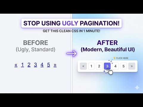 Modern Pagination UI: Stop using default buttons!