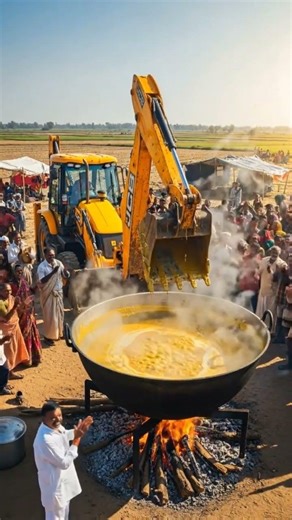 जगातला पहिला JCB स्वयंपाकी! | अजब देशी जुगाड पाहून थक्क व्हाल 🔥🍲#shorts #trendingnow