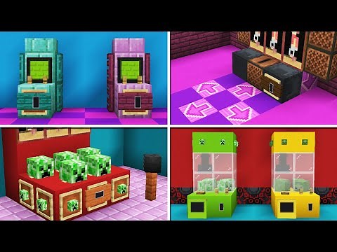 10 Arcade Machine Designs you can do in Minecraft & Bedrock!