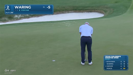 Paul Waring | Round 1 | 2nd hole | Shot 3 | 2026 Texas Children's