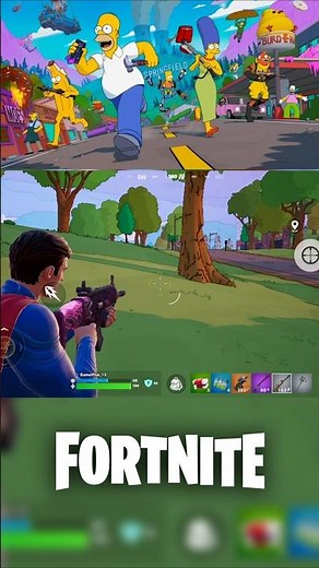 Fortnite Mobile : Simpsons season | #TheSimpsons #Fortnite #gaming #simpsons