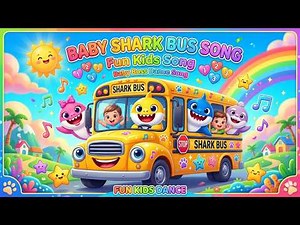 🦈 Baby Shark Bus Song Reversed 🎶 | Funny Reverse Kids Song | Nursery Rhymes Remix