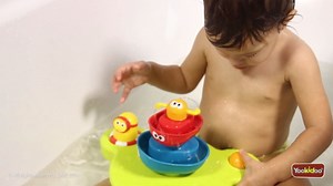 Yookidoo Stackable Baby Bath Toy (Ages 1-6 Years) Stack N' Spray - 7 Moveable Pieces - Interactive Fun Toy for Bath Time - for Toddlers, Babies, Kids, Boys & Girls