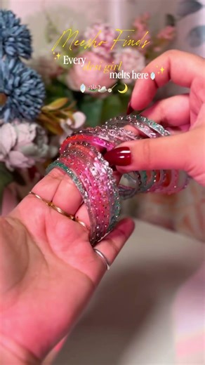 Meesho Finds | Every desi girl melts here🪞✨#kashmiribangles #eid #viralbangles #meesho #meeshofinds