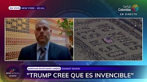 👑🚫#Internacional | Conversamos con el profesor de la Universidad de Nueva York, Danny Shaw, sobre la jornada de hoy en Estados Unidos por el movimiento "No Kings" y que se tomó las calles de los 50 estados del país donde millones de personas, de más de 2.500 ciudades, se manifestaron en contra de las políticas de Donald Trump. | RTVC Noticias