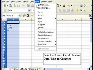 Calc:Text To Column