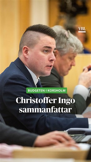 8.2K views · 21 reactions | Korsholm har godkänt budgeten för nästa år. Här sammanfattar kommunfullmäktiges ordförande Christoffer Ingo de tre viktigaste punkterna. Vill du veta mer om budgeten? Gå in på vår sajt eller läs i appen!  Heidi Eriksson | Vasabladet | Facebook