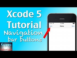 Xcode 5 Tutorial | Navigation bar buttons