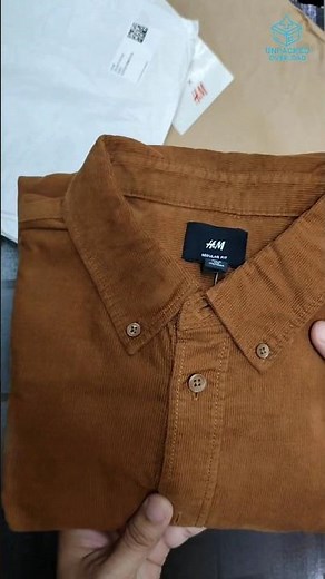 H&M Corduroy Shirt Unboxing | Premium Look on Budget 🔥#hm #shorts #winter #unboxing #corduroy