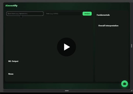 Ainvestify: AI-Powered Stock Insights with Machine Learning and NLP | Vishwa Yadavalli posted on the topic | LinkedIn