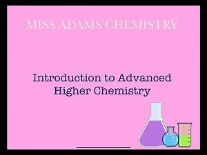 Advanced Higher: Introduction to the course