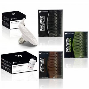 White Python Reptile Ultra Slim Ceramic Bulb Heater, Lamp Holder, Heat Guard | eBay UK