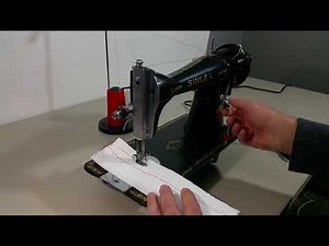 Restored Singer 15-91 so light leather Denim and other materials with ease