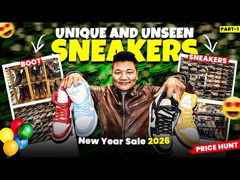 मेघा अफर आयो🤯New year special sale 2026🔥||Unique & Unseen Sneakers||Boots||Sports||Part-I