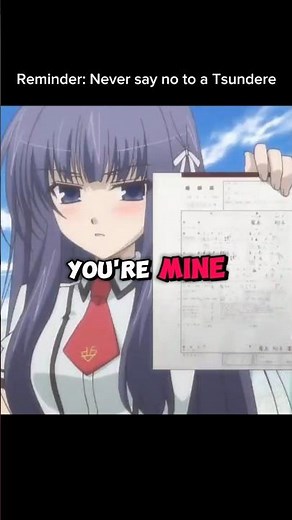 Reminder: Never say no to a Tsundere 😅😨