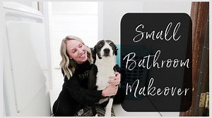 Hi friends! Who's ready to see some shiplap on these walls?!? We are!! I love the way the shiplap and door/window trim turned out for our small bathroom makeover! We still have a lot of work to do but are excited to share our progress with you so far! Stay tuned till the end to meet our sweet Gracie pup! Enjoy the video! | Building & Beauty