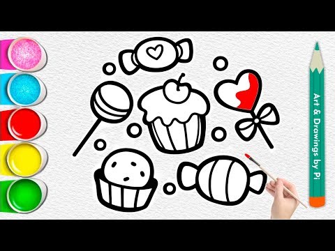 Candy Coloring 🍭🧁 | Sweet Coloring Pages for Kids