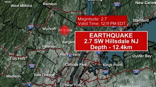 2.7 earthquake rattles New York City metro area