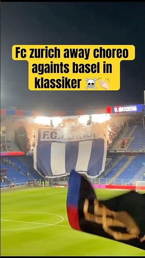 INSANE SCENES! FC Zürich Away Choreo & FC Basel Pyro Show Light Up the Swiss Klassiker 🔥🇨🇭