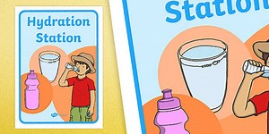 Hydration Station Display Poster