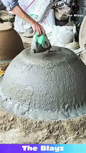 Traditional Method of Making Large Concrete Pots | Old Technique Still Works Amazing!