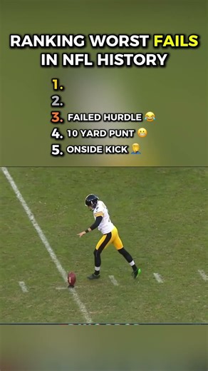 Ranking Worst FAILS in NFL History
