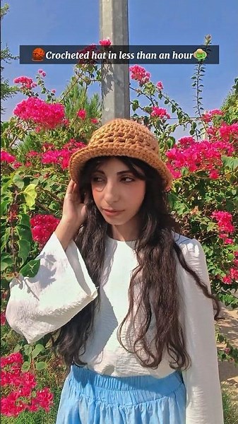 crochet hat for beginners 👒#crochet #hat #crochethat #crochethats #crochettutorial