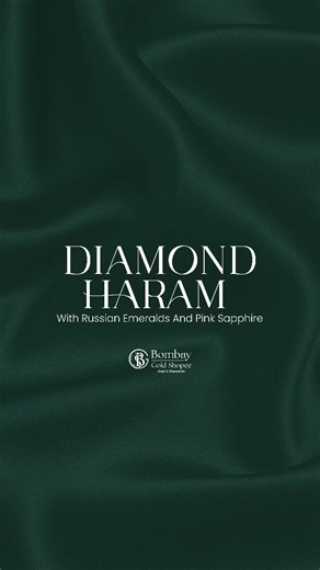 Bombay Gold Shopee on Instagram: "A masterpiece that speaks elegance 💎 Diamond Haram with Russian Emeralds & Pink Sapphire. Designed for the woman who loves timeless grandeur. This Diamond Haram blends dazzling diamonds with the rich hues of Russian emeralds and pink sapphire — perfect for weddings and grand occasions. 📍 Visit us at: Bombay Gold Shopee, Rajagopalchari St, Vijayawada, India – 520002. Contact us at +91 73963 15162 #DiamondHaram #LuxuryJewellery #EmeraldAndSapphire BridalJeweller