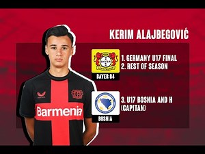 Kerim Alajbegovic Bayer 04 / Highlights / Bayer 04, Bosnia and H U17