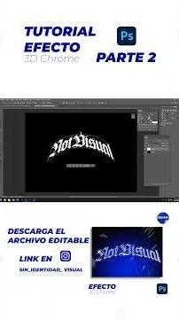 Cómo hacer el efecto 3D Chrome en Photoshop (Parte 2) 👨🏻‍💻 #tutorialphotoshop #graphicdesign