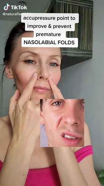 Acupressure Point Tutorial to Prevent Nasolabial Folds Wrinkles