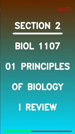 BIOL 1107 01 Principles of Biology I Review Latest 2026 🚀🌱🔬